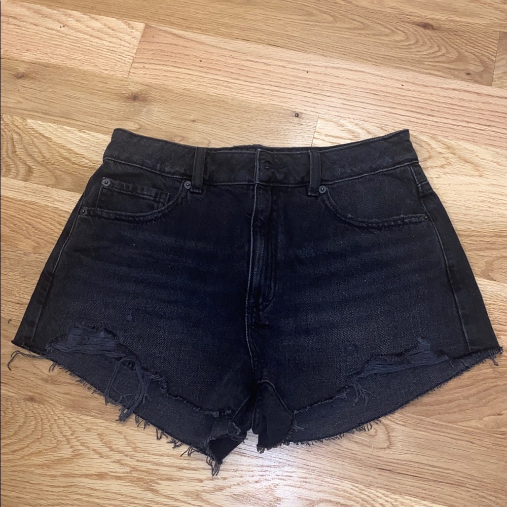Garage Festival Black Denim Shorts size 27